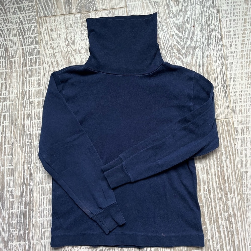 Le Top Turtleneck Navy Blue Size 6 Kids